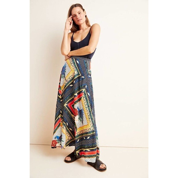 FARM Rio Colorful Geometric Midi Skirt - Picture 1 of 10